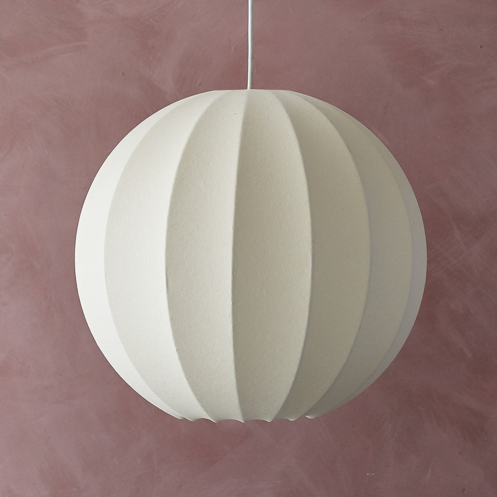 Lampada a sospensione Globe in fibra Shropshire Shades 40cm