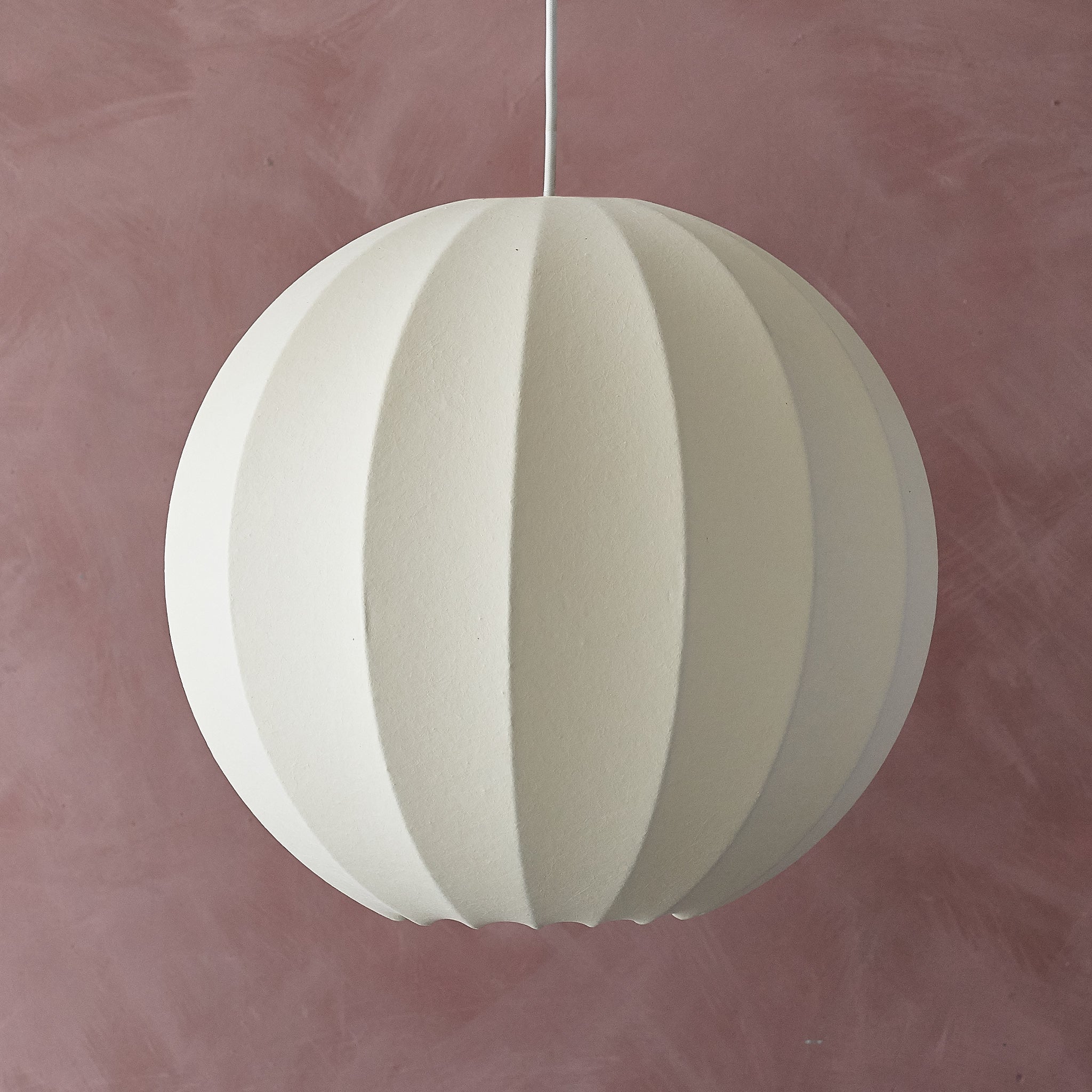 Lampada a sospensione Globe in fibra Shropshire Shades 40cm