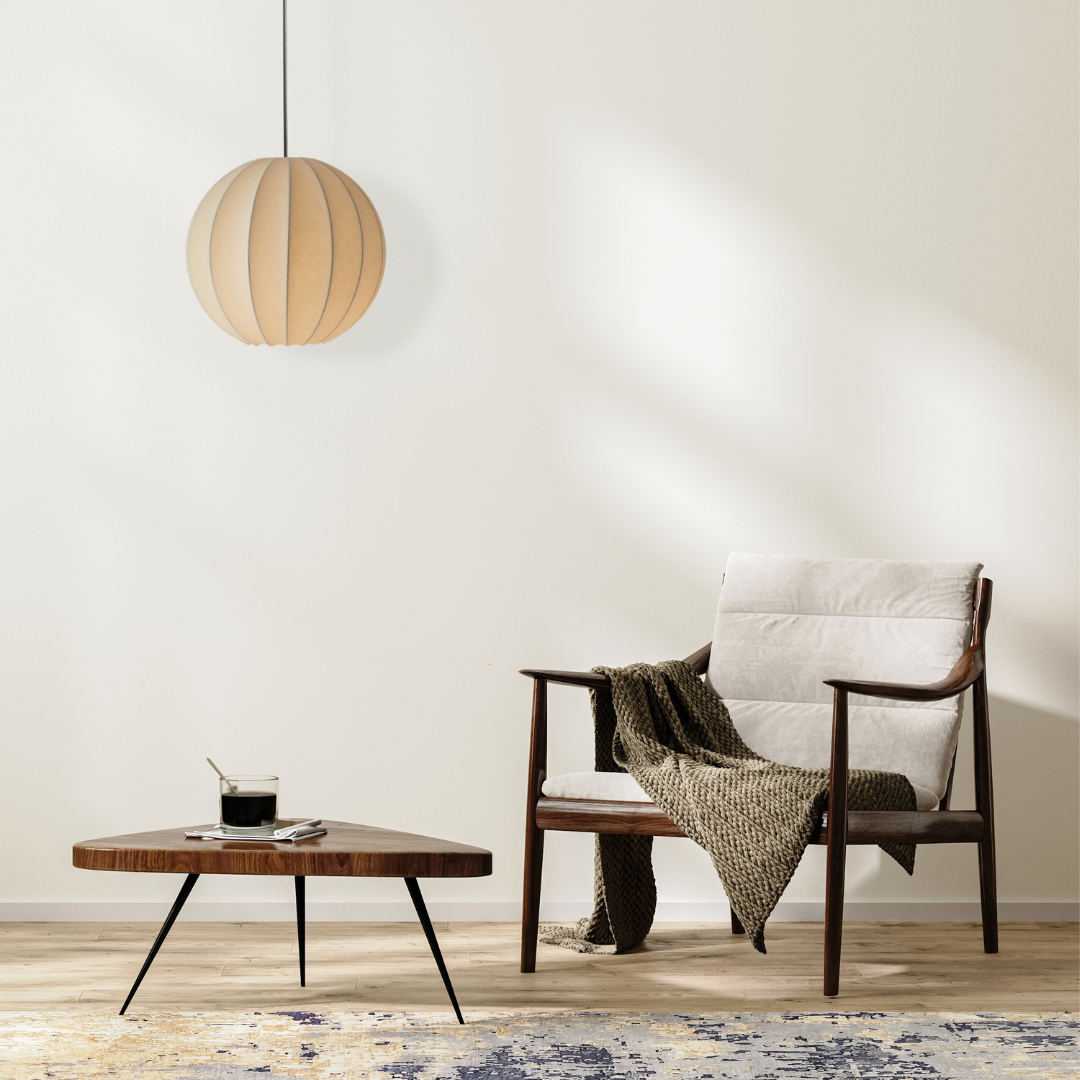 Lampada a sospensione Globe in fibra Shropshire Shades 40cm