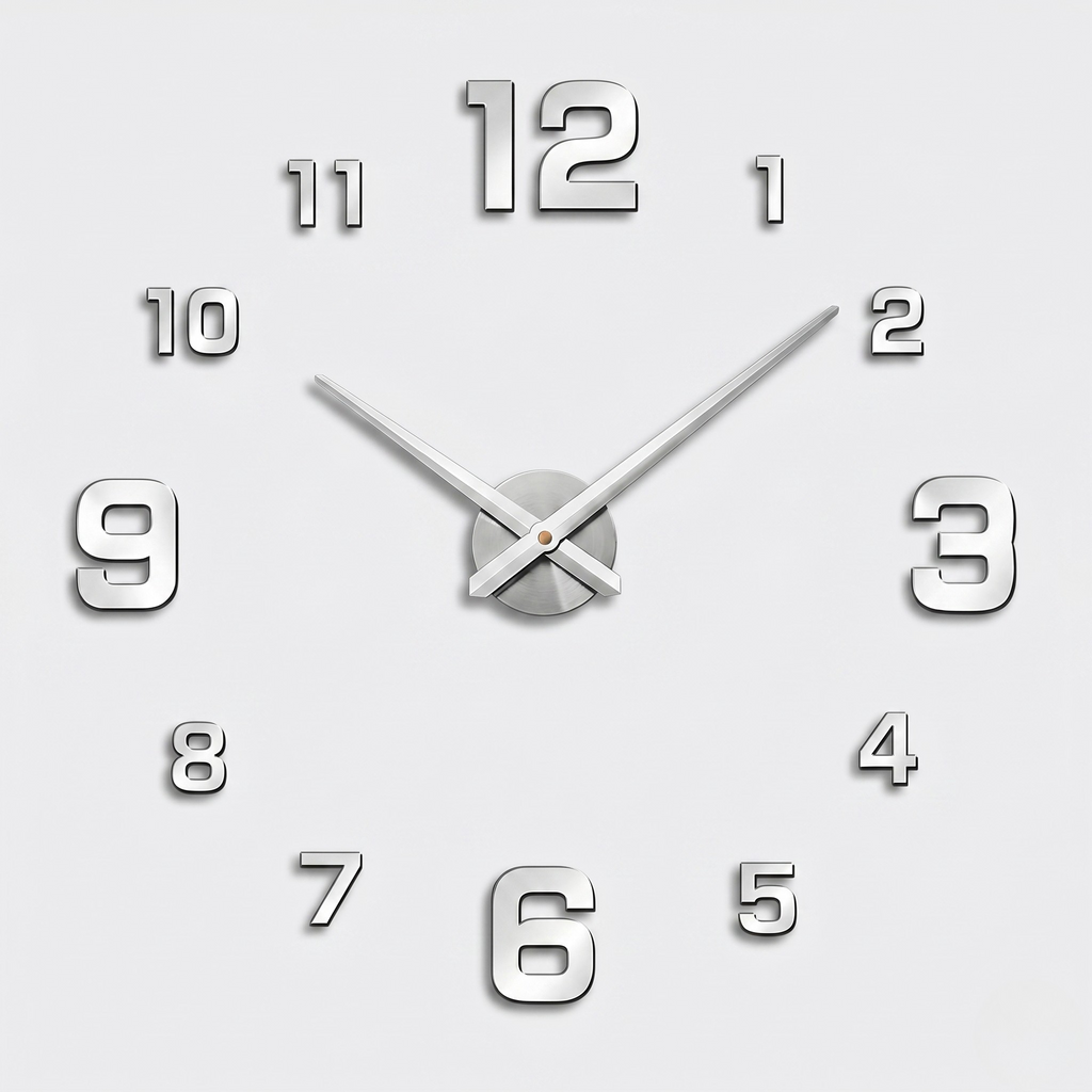 Orologio da Parete 3D Decorativo Design Moderno per Soggiorno