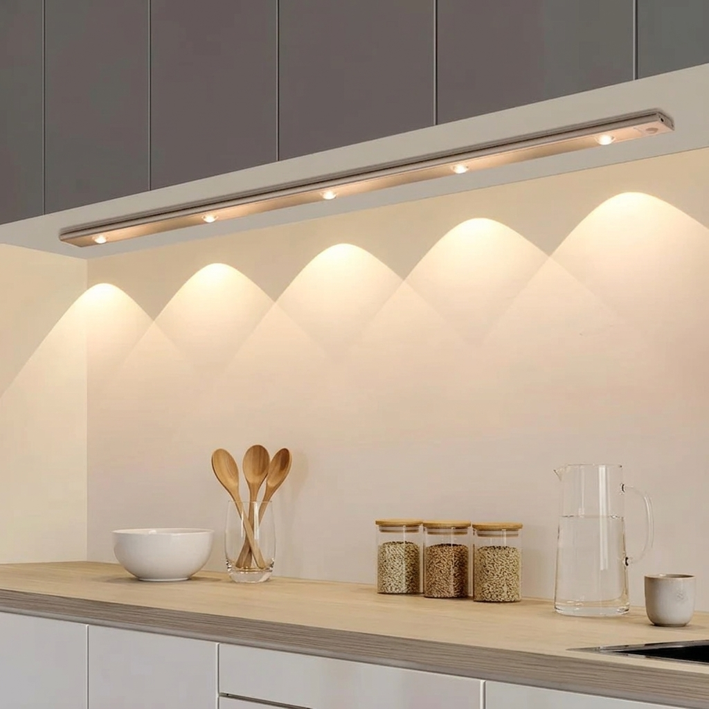 Luce LED Wireless con Sensore di Movimento Ricaricabile Dimmerabile a 3 Colori