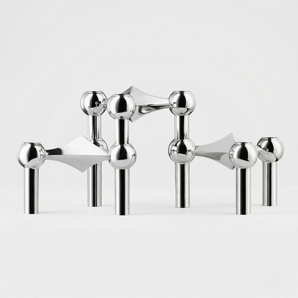 Portacandele Modulare Metallo Geometrico Design Moderno