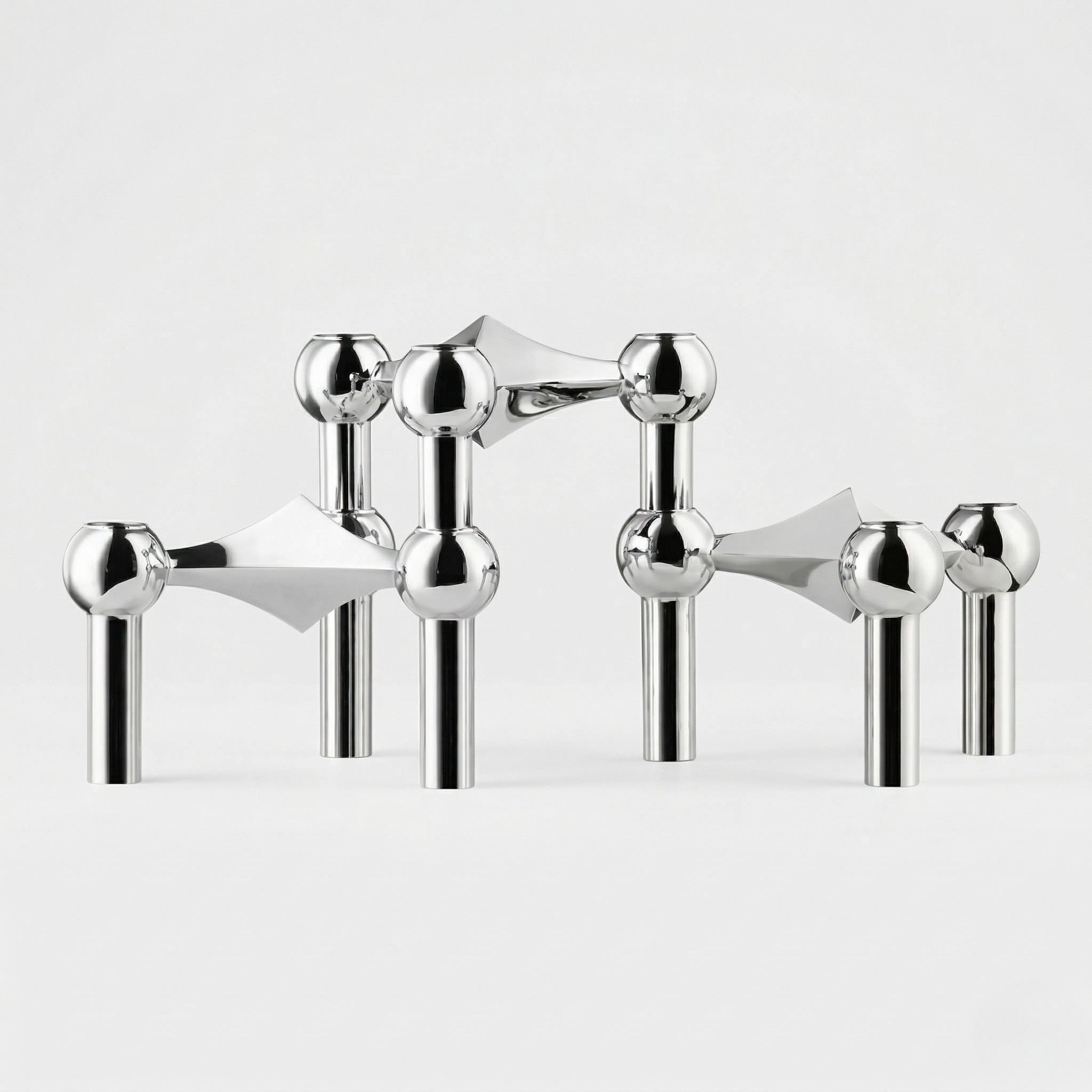 Portacandele Modulare Metallo Geometrico Design Moderno