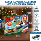 Calendario dell'Avvento di Natale con auto in ghisa per bambini