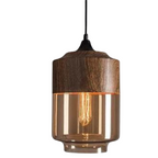 Lampada a sospensione scandinava – Vetro e effetto legno, senza tempo e suggestiva