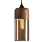 Lampada a sospensione scandinava – Vetro e effetto legno, senza tempo e suggestiva
