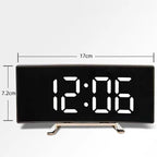 SMARTREFLECT – Orologio Alarm con Specchio LED Curvo per Spazi Moderni