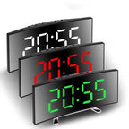 SMARTREFLECT – Orologio Alarm con Specchio LED Curvo per Spazi Moderni