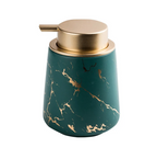 MarbleLux - Elegante dispenser per sapone in ceramica fatto a mano con design moderno