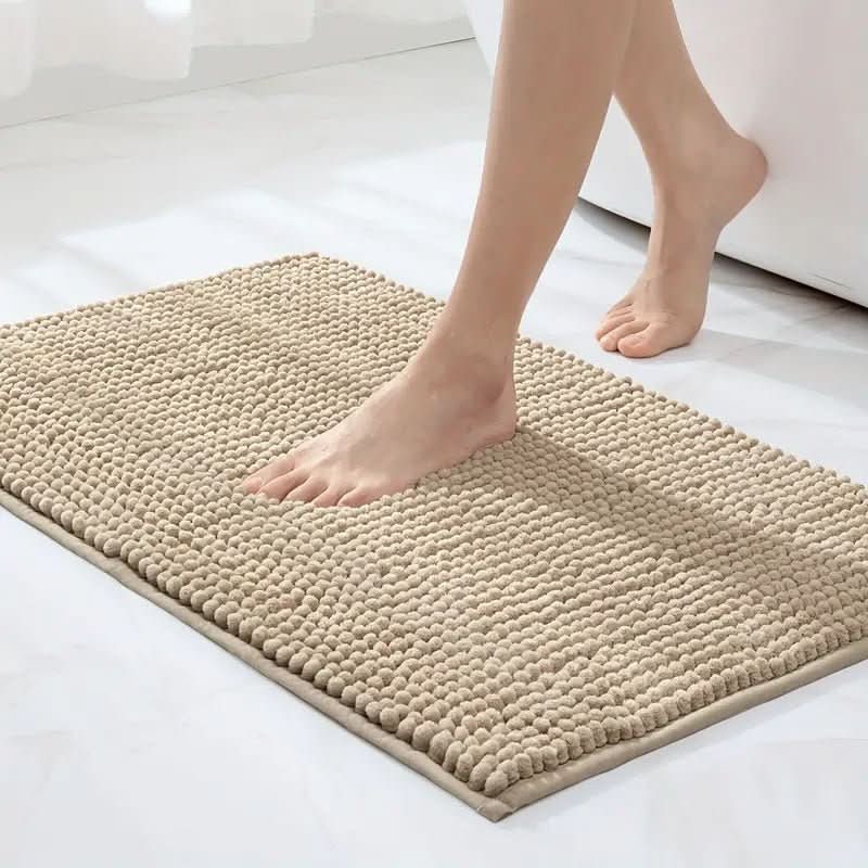 SOFTDRY – Tappeto da Bagno in Microfibra Chenille con Base Antiscivolo