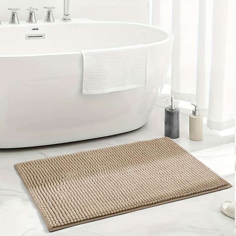 SOFTDRY – Tappeto da Bagno in Microfibra Chenille con Base Antiscivolo