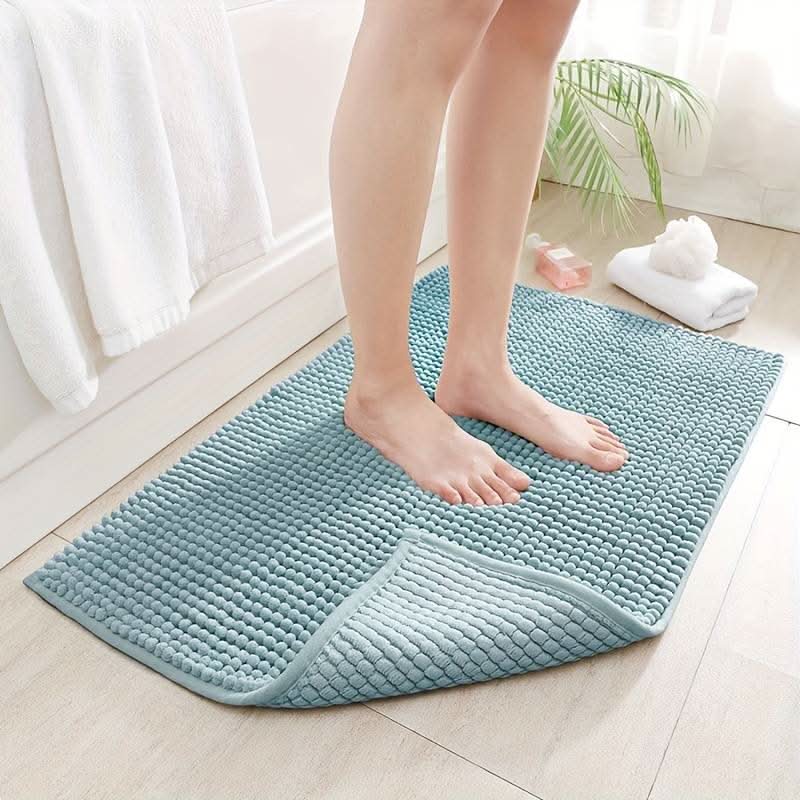 SOFTDRY – Tappeto da Bagno in Microfibra Chenille con Base Antiscivolo
