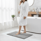SOFTDRY – Tappeto da Bagno in Microfibra Chenille con Base Antiscivolo