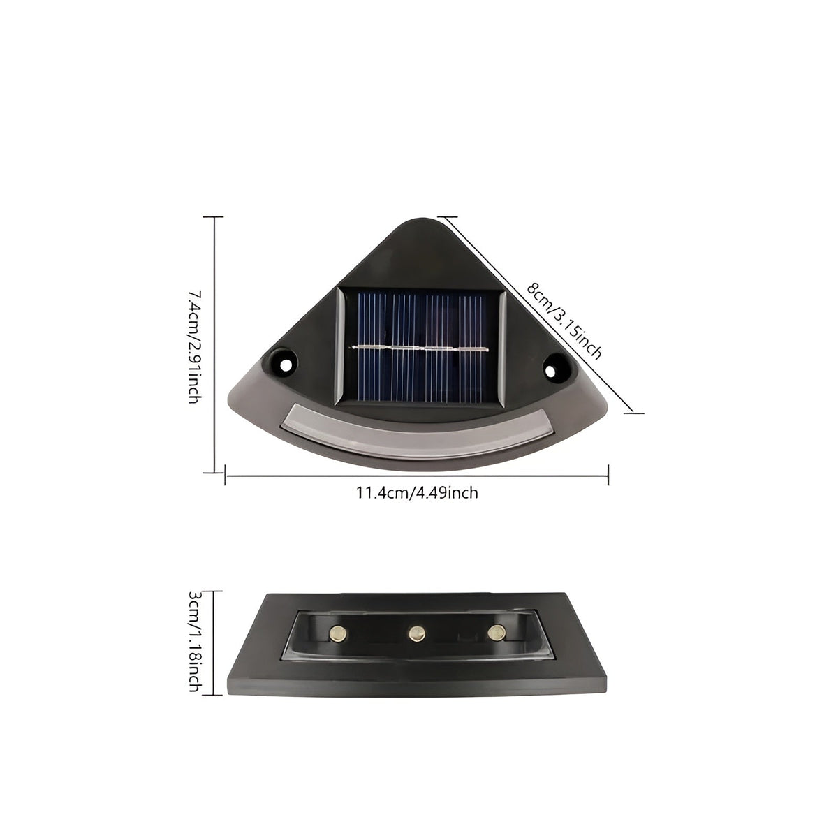 Lampade da scala solari in set da 4 – Resistenti alle intemperie | Perfette per giardini, sentieri e aree esterne