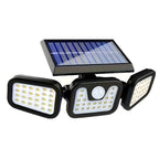 Lampada da parete solare con sensore di movimento – Illuminazione esterna brillante con 3 modalità di luce | Resistente alle intemperie IP44 per giardino, cortile e garage
