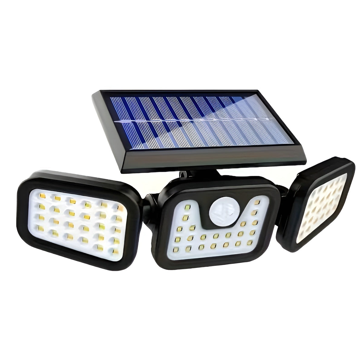 Lampada da parete solare con sensore di movimento – Illuminazione esterna brillante con 3 modalità di luce | Resistente alle intemperie IP44 per giardino, cortile e garage
