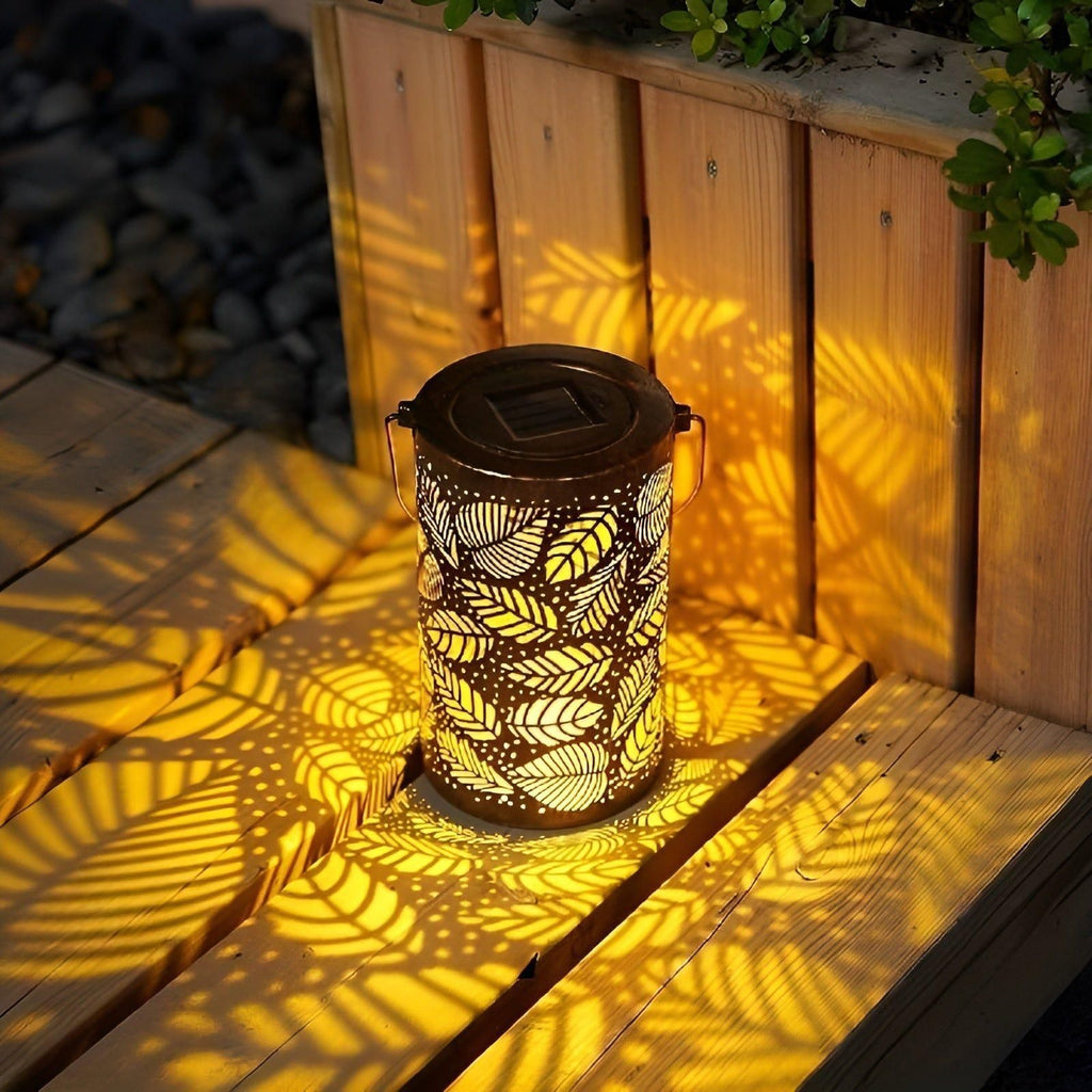 SolarArt Lanterna - Lusso Decorazione Artistica in Metallo Lanterna Solare da Esterno
