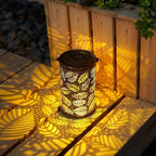 SolarArt Lanterna - Lusso Decorazione Artistica in Metallo Lanterna Solare da Esterno