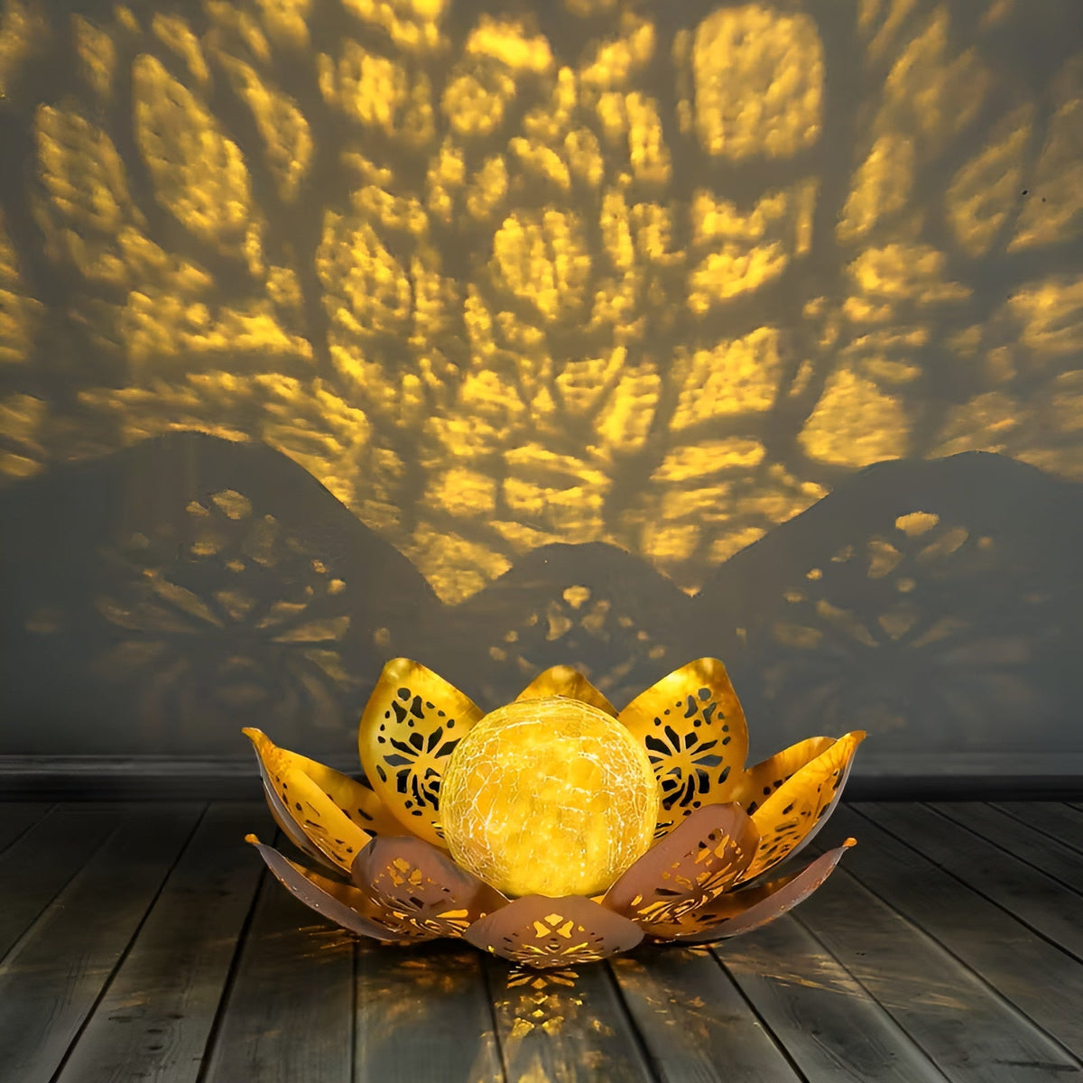 Lampada a fiori di loto solare – Illuminazione decorativa per giardino, terrazza e balcone