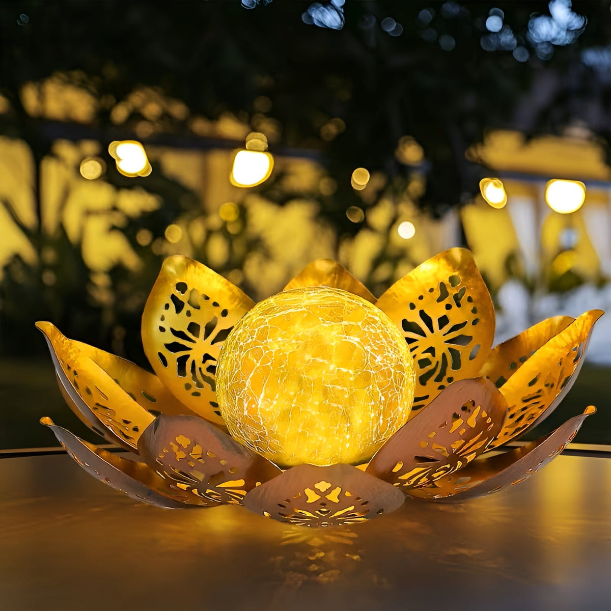 Lampada a fiori di loto solare – Illuminazione decorativa per giardino, terrazza e balcone