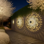 Lampada da parete solare – 2 pezzi decorativa e resistente alle intemperie per esterni