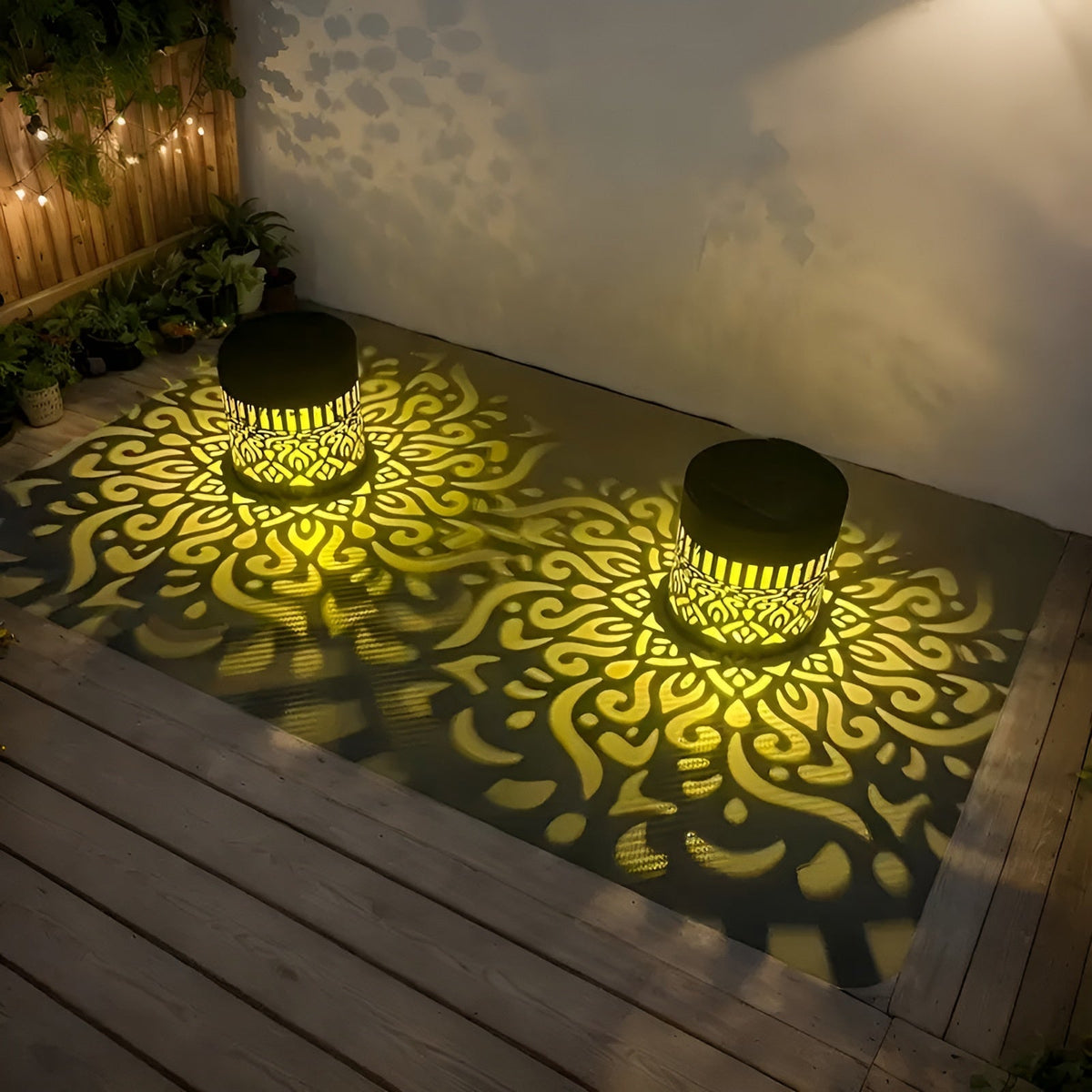 Lampada da parete solare – 2 pezzi decorativa e resistente alle intemperie per esterni