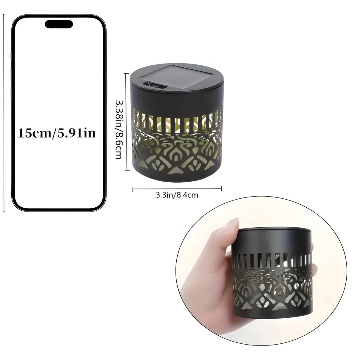 Lampada da parete solare – 2 pezzi decorativa e resistente alle intemperie per esterni