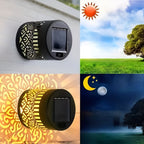 Lampada solare per muro e recinto – Automatica e resistente alle intemperie | Illuminazione esterna IP65 per giardino e terrazza