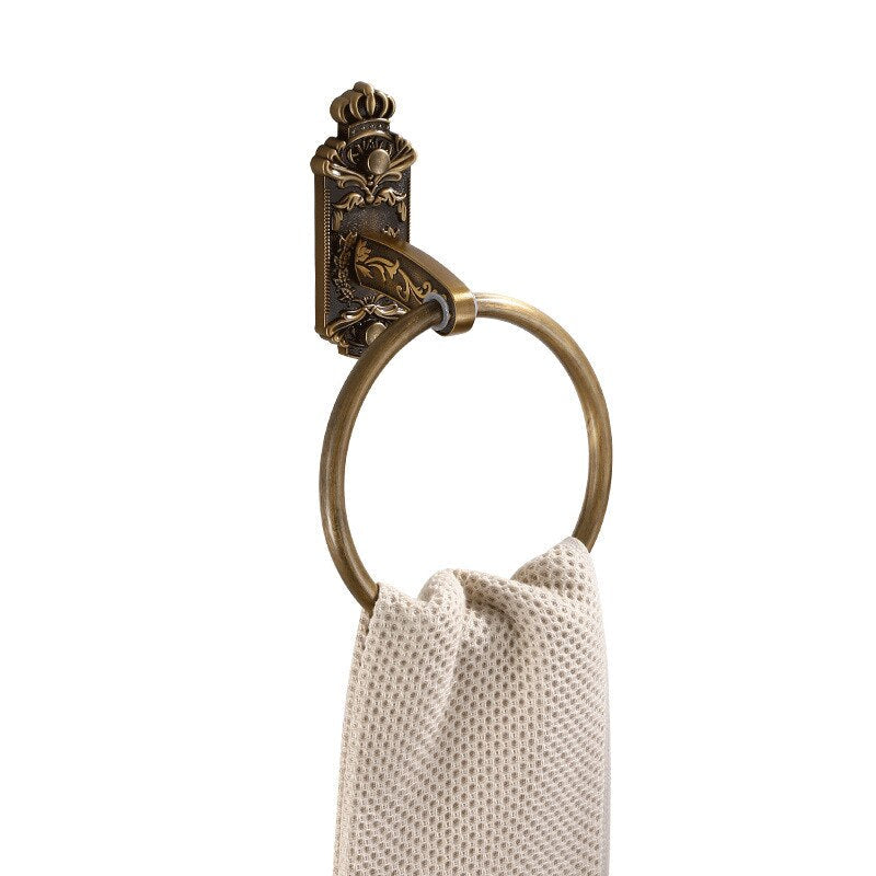 Anello Porta Asciugamani da Bagno Rotondo in Alluminio Solido da Muro