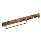 Barra Porta Asciugamani in Legno Massello Stile Nordico con Ganci