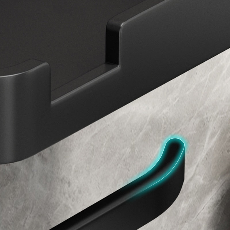 Supporto per Carta in Alluminio Spaziale Accessorio da Bagno Porta Telefono Mensola per WC