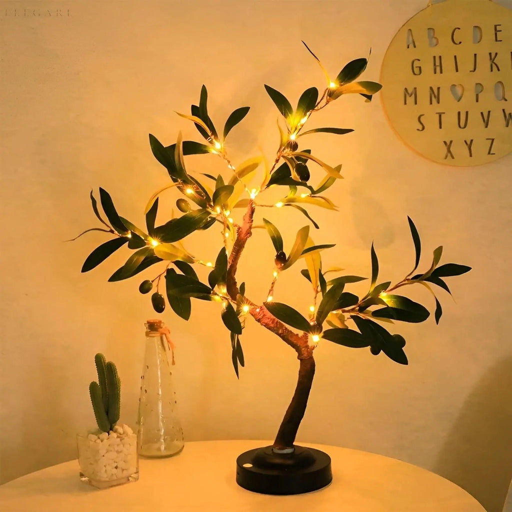 Lampada SparkleTree - Lampada da tavolo a LED per decorazione domestica a forma di albero