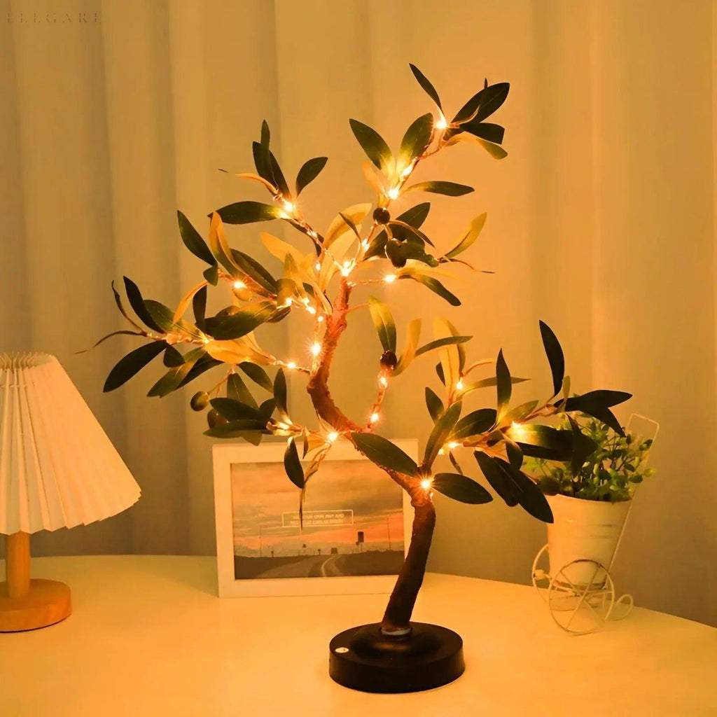 Lampada SparkleTree - Lampada da tavolo a LED per decorazione domestica a forma di albero