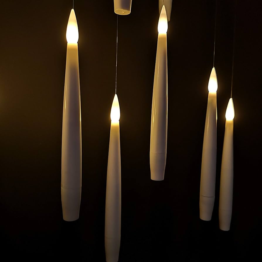 SPELLFLAME – Candele Galleggianti Senza Fiamma a Batteria con Telecomando a Bacchetta Magica