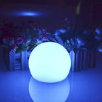 Luce da Giardino Esterna Moderna a Globo in PE LED Ricaricabile
