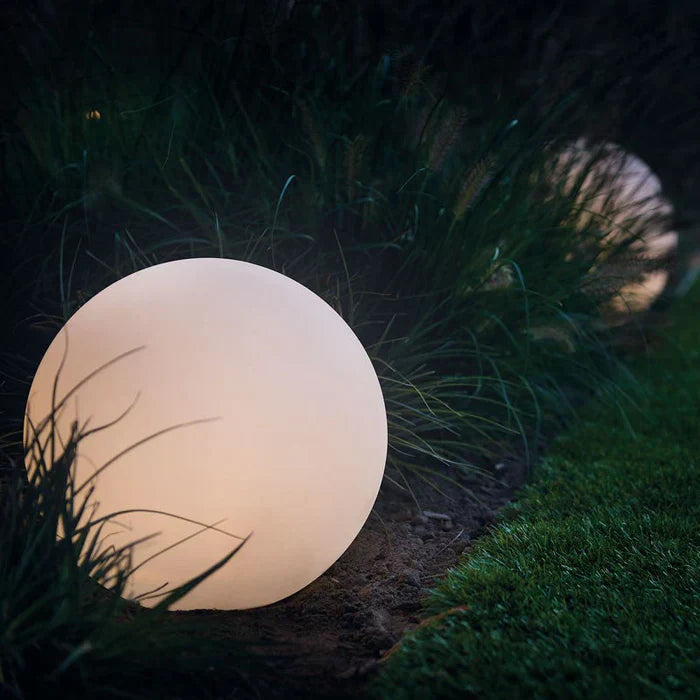 Luce da Giardino Esterna Moderna a Globo in PE LED Ricaricabile