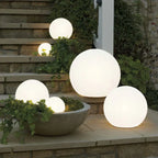 Luce da Giardino Esterna Moderna a Globo in PE LED Ricaricabile