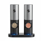 SPICEDUO – Set di Macinini Elettrici per Sale e Pepe con Grossore Regolabile