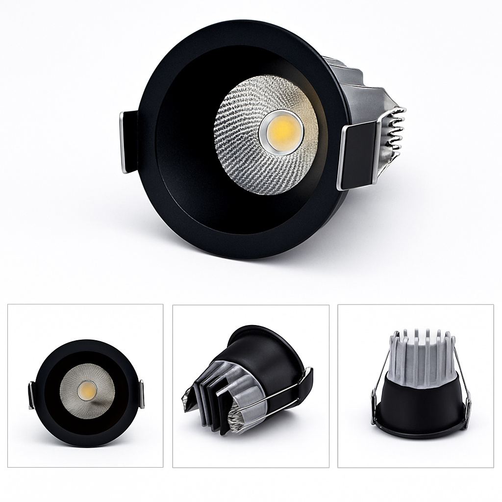 Spot LED Dimmabile 3W 5W Anti-riflesso LED Illuminazione Camera Cucina COB Incassato