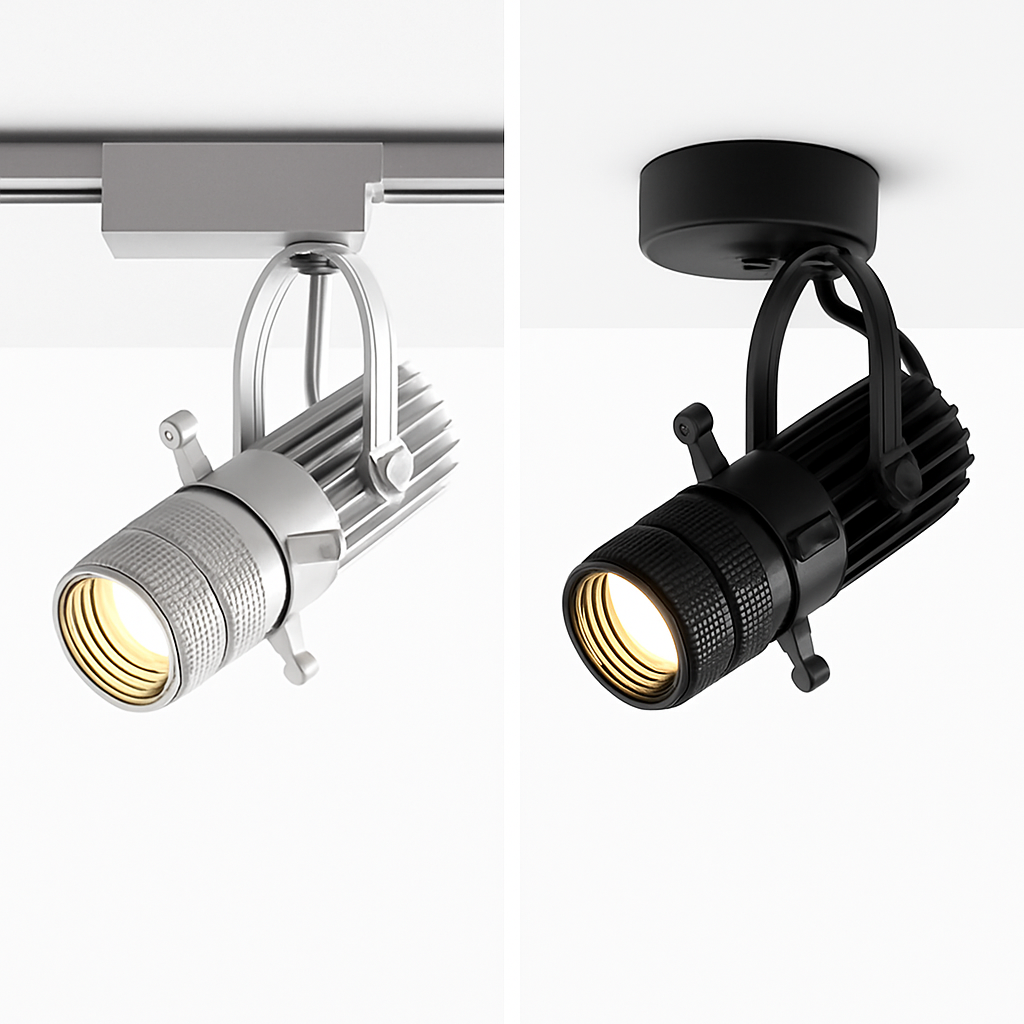 Spot LED orientabile con apertura regolabile