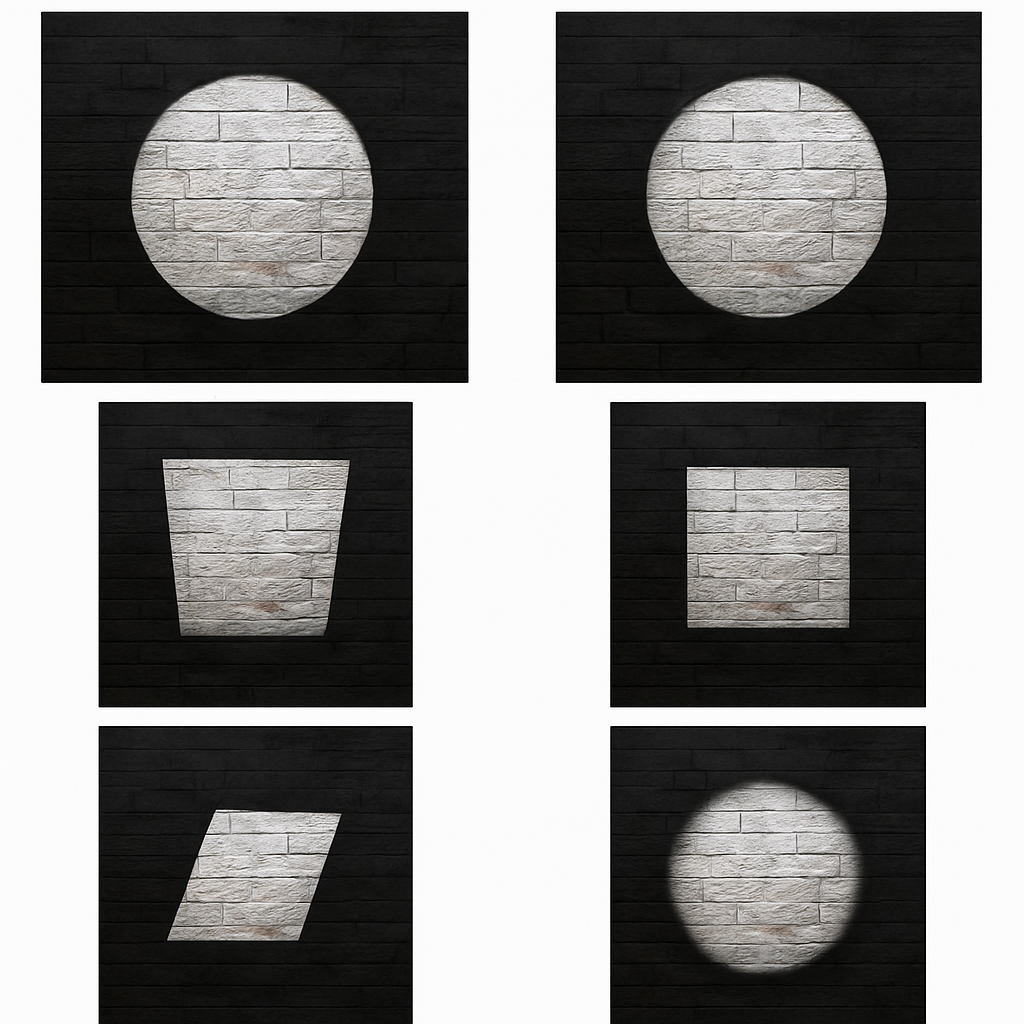 Spot LED orientabile con apertura regolabile