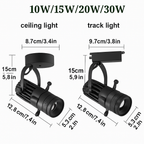 Spot LED orientabile con apertura regolabile