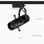 Spot LED orientabile con apertura regolabile