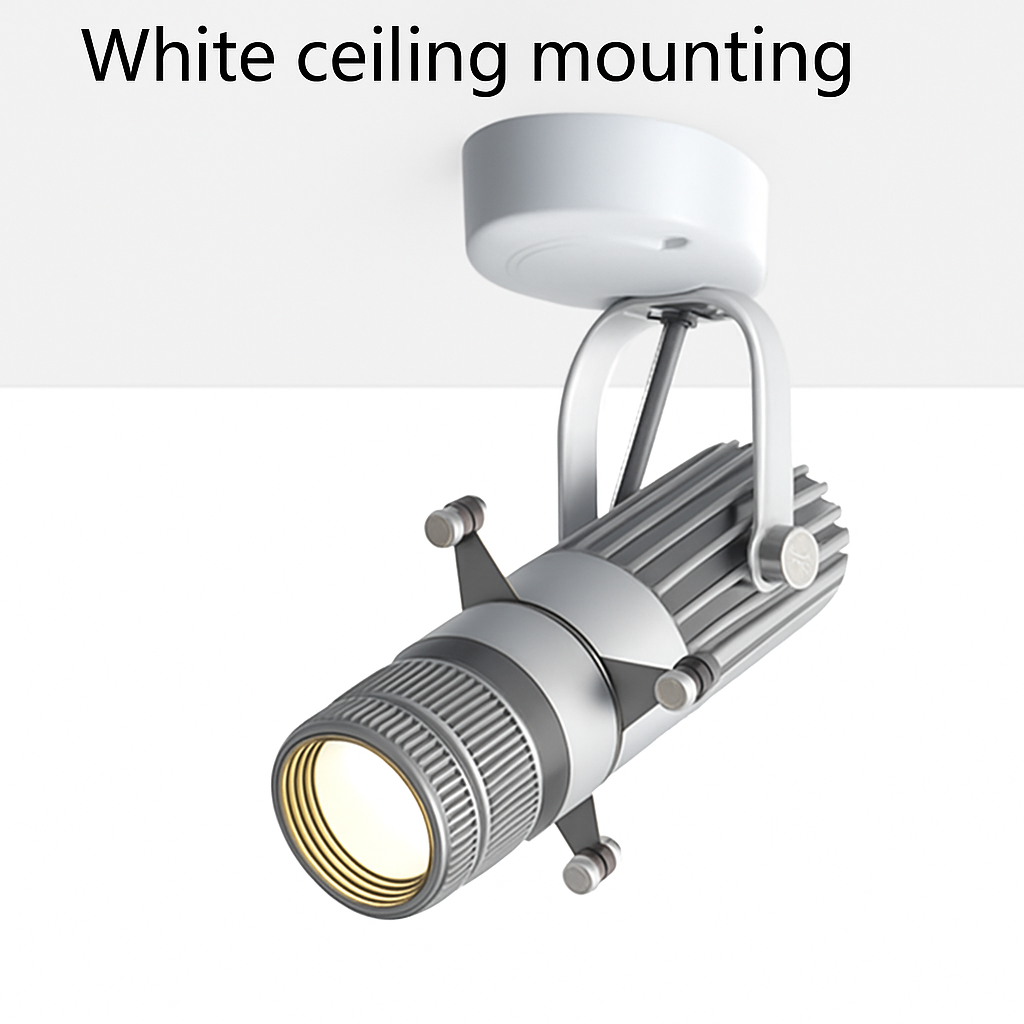 Spot LED orientabile con apertura regolabile