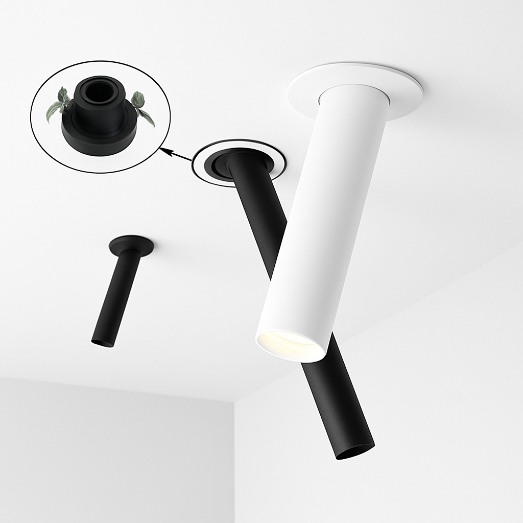 Spot LED in tubo orientabile Moderno