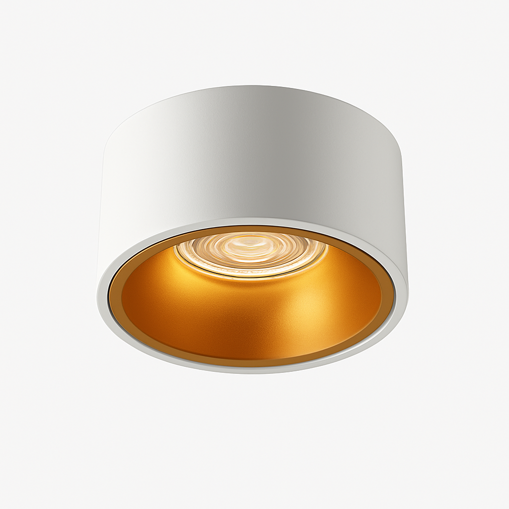Faretto moderno LED rotondo e incassato in metallo Lory