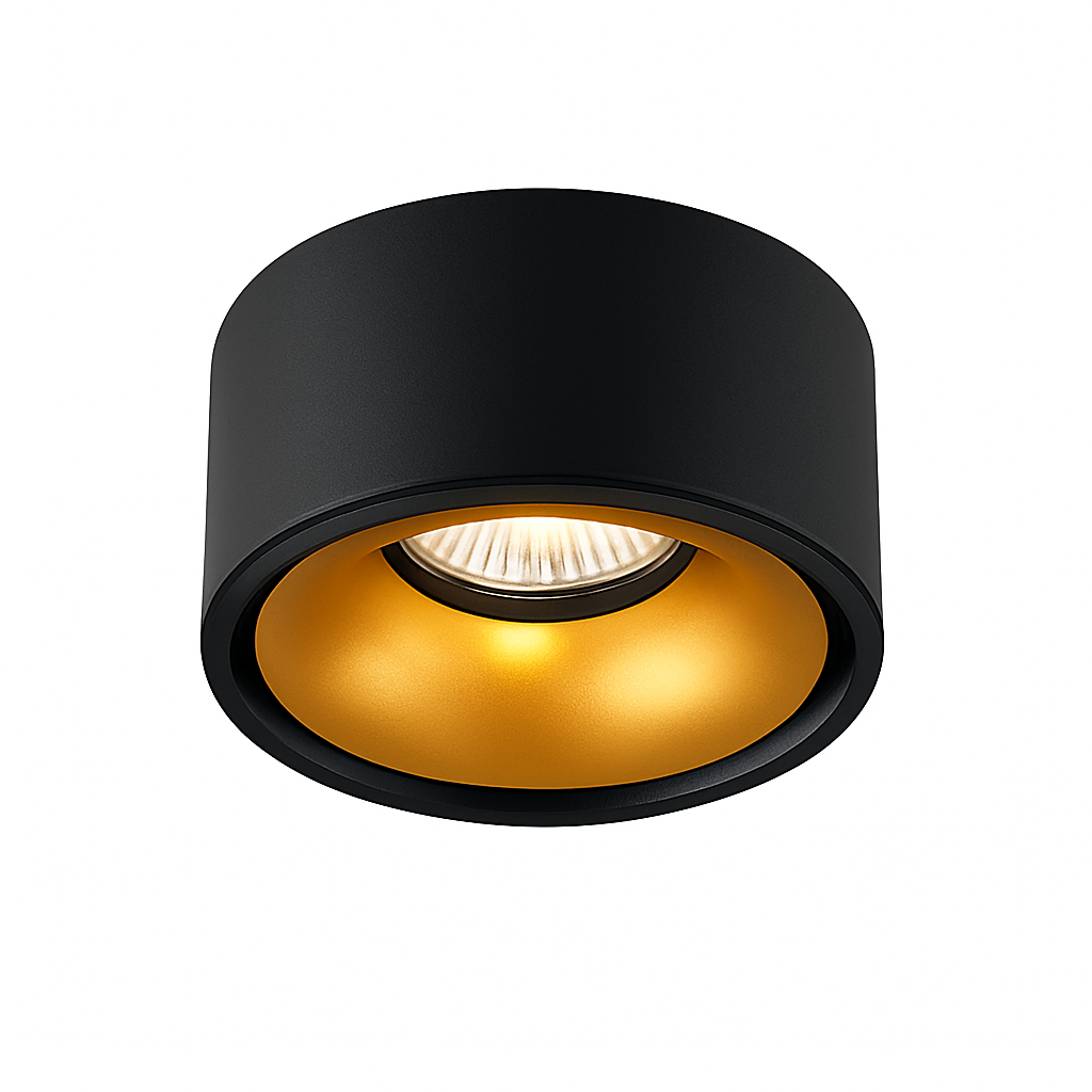 Faretto moderno LED rotondo e incassato in metallo Lory