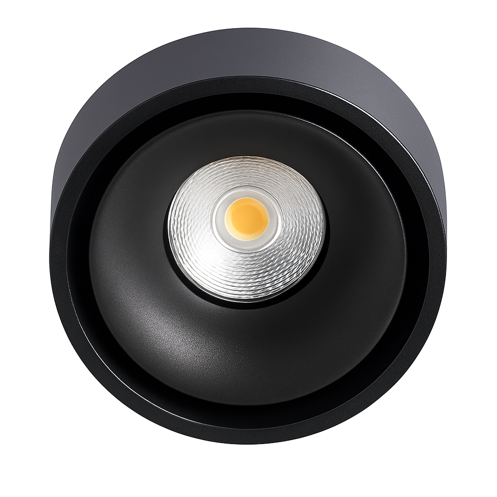 Faretto moderno LED rotondo e incassato in metallo Lory