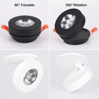 Spot moderno LED rotondo e orientabile Slim