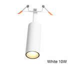 Spot plafoniera a LED tubo direzionale bianco o nero
